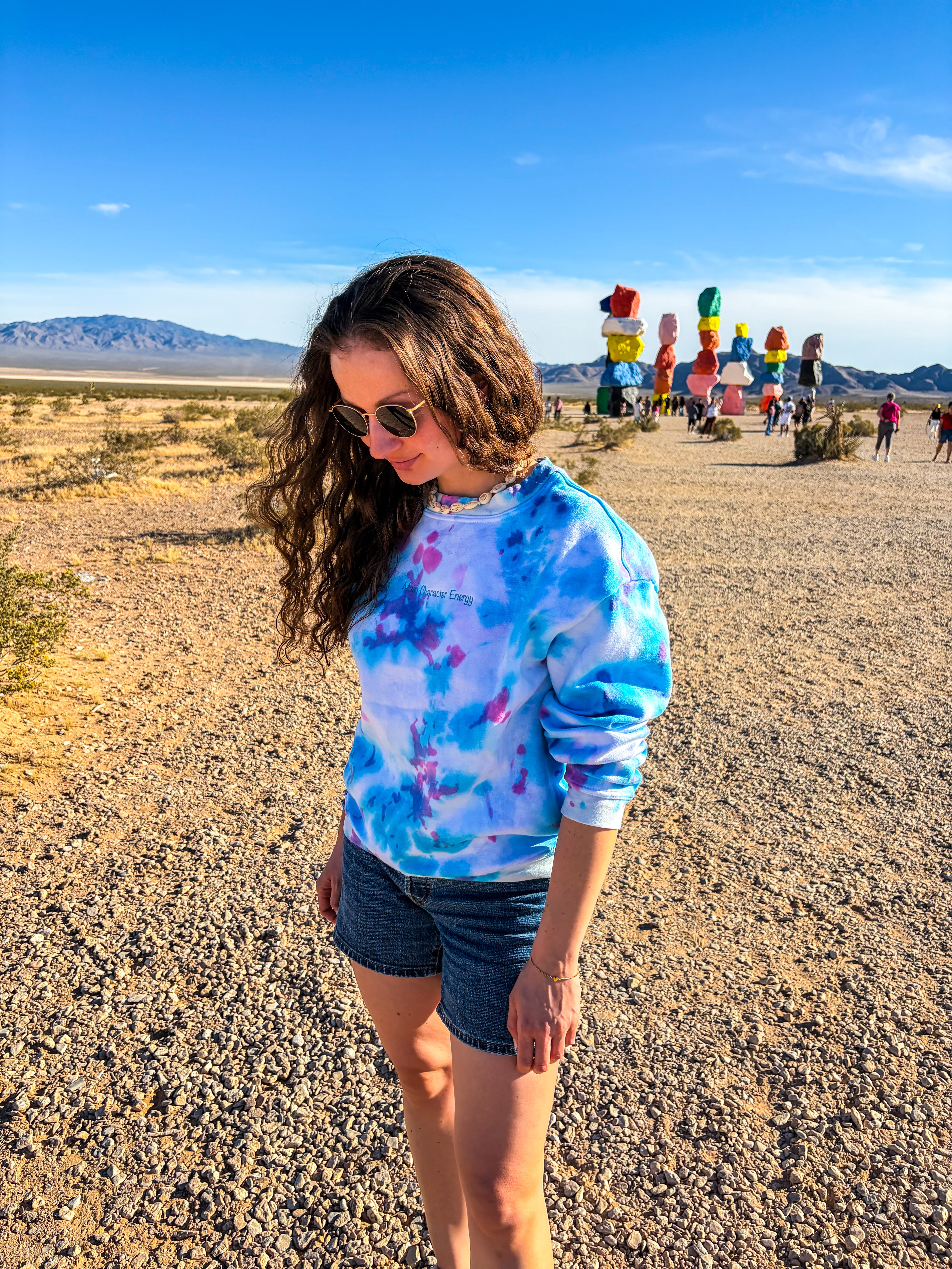 Batik-Sweatshirt mit Personalisierung