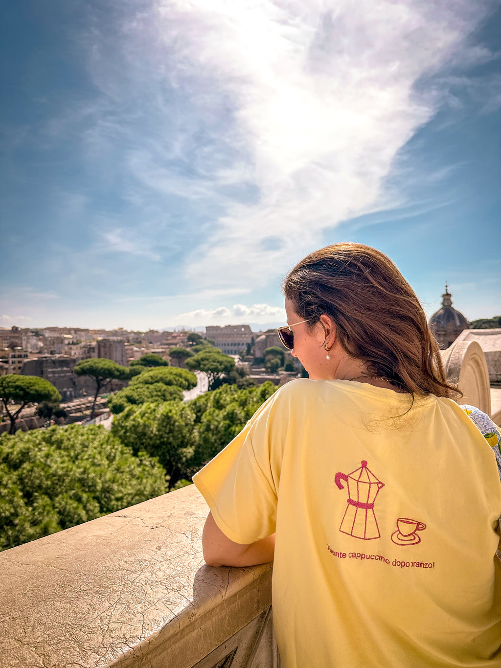 Oversized-Shirt "Ci prendiamo un caffè?"