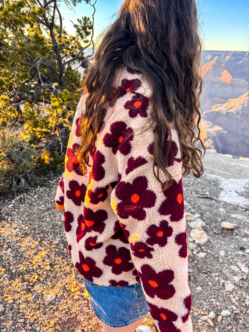 Teddy-Pullover Flower