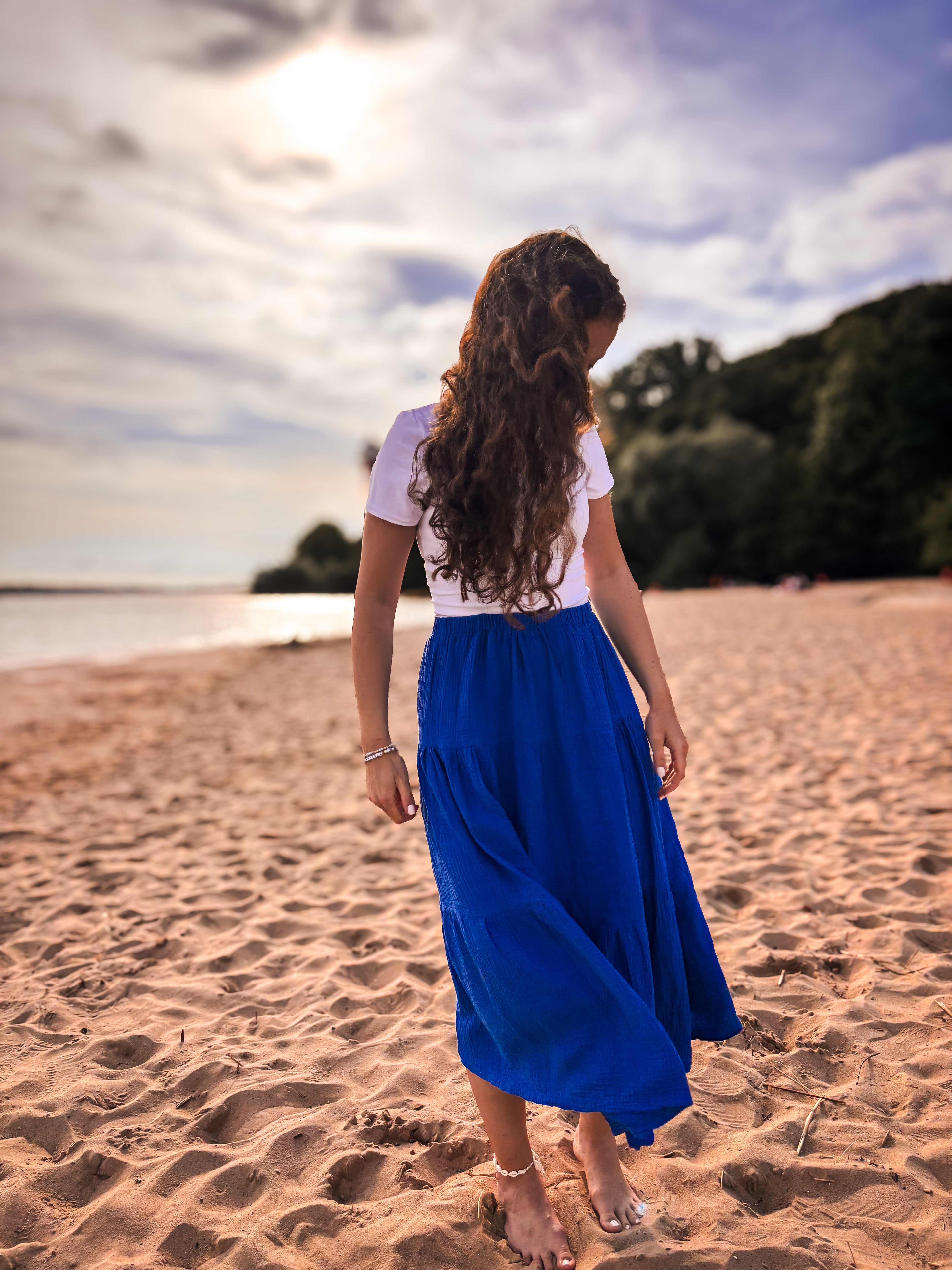 Maxi-Rock aus Musselin