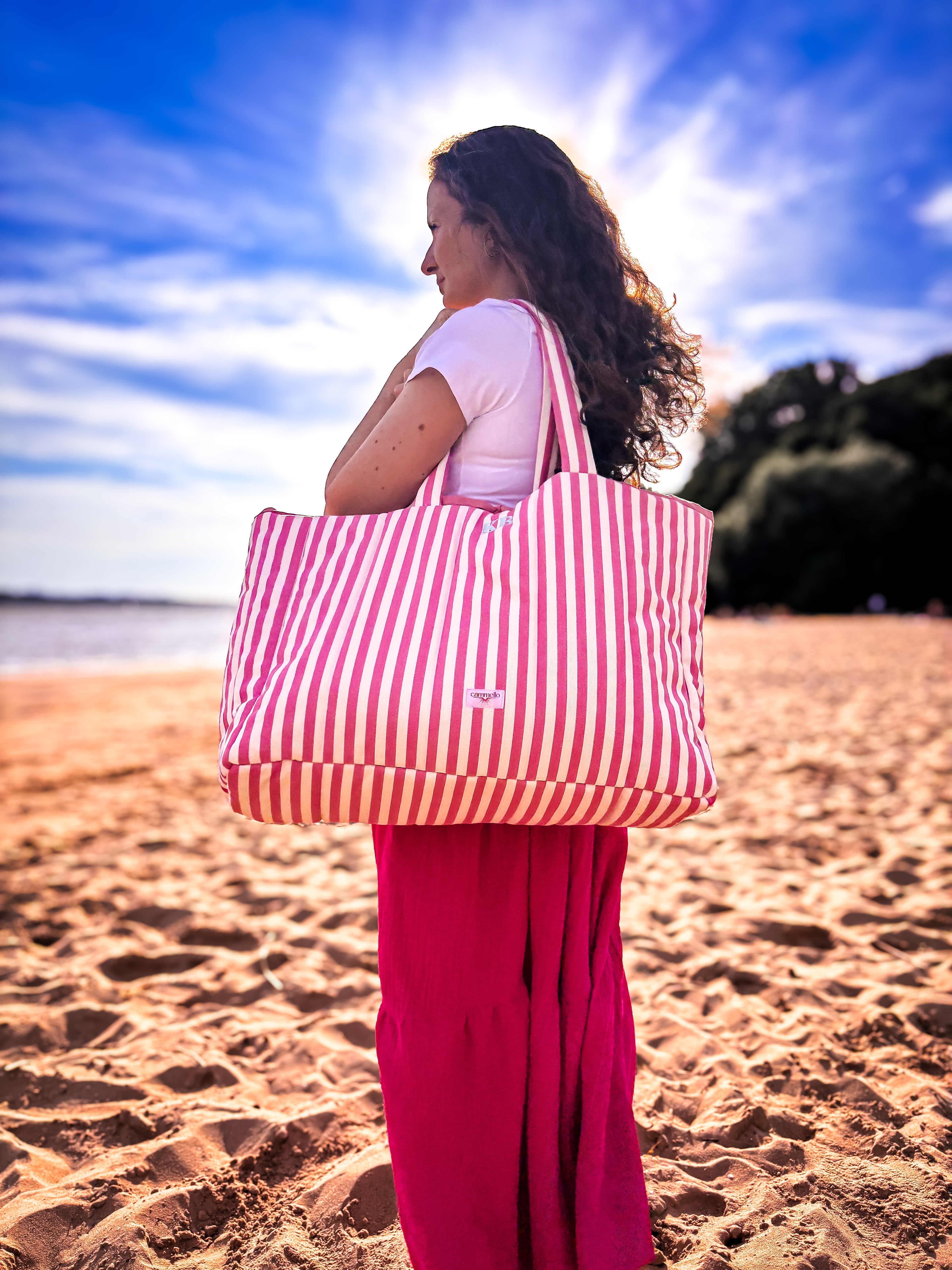 Strandtasche aus Denim
