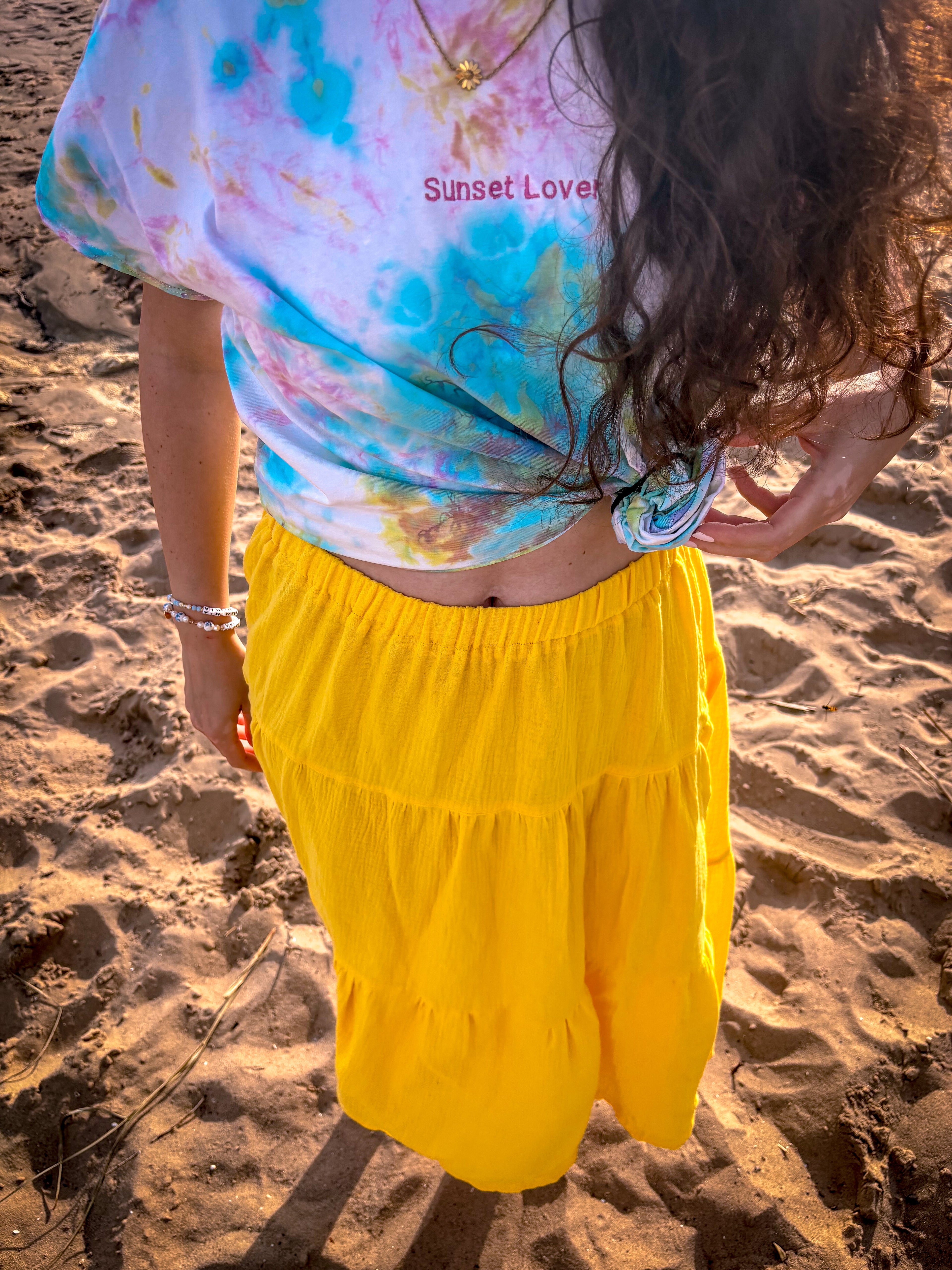 Maxi-Rock aus Musselin