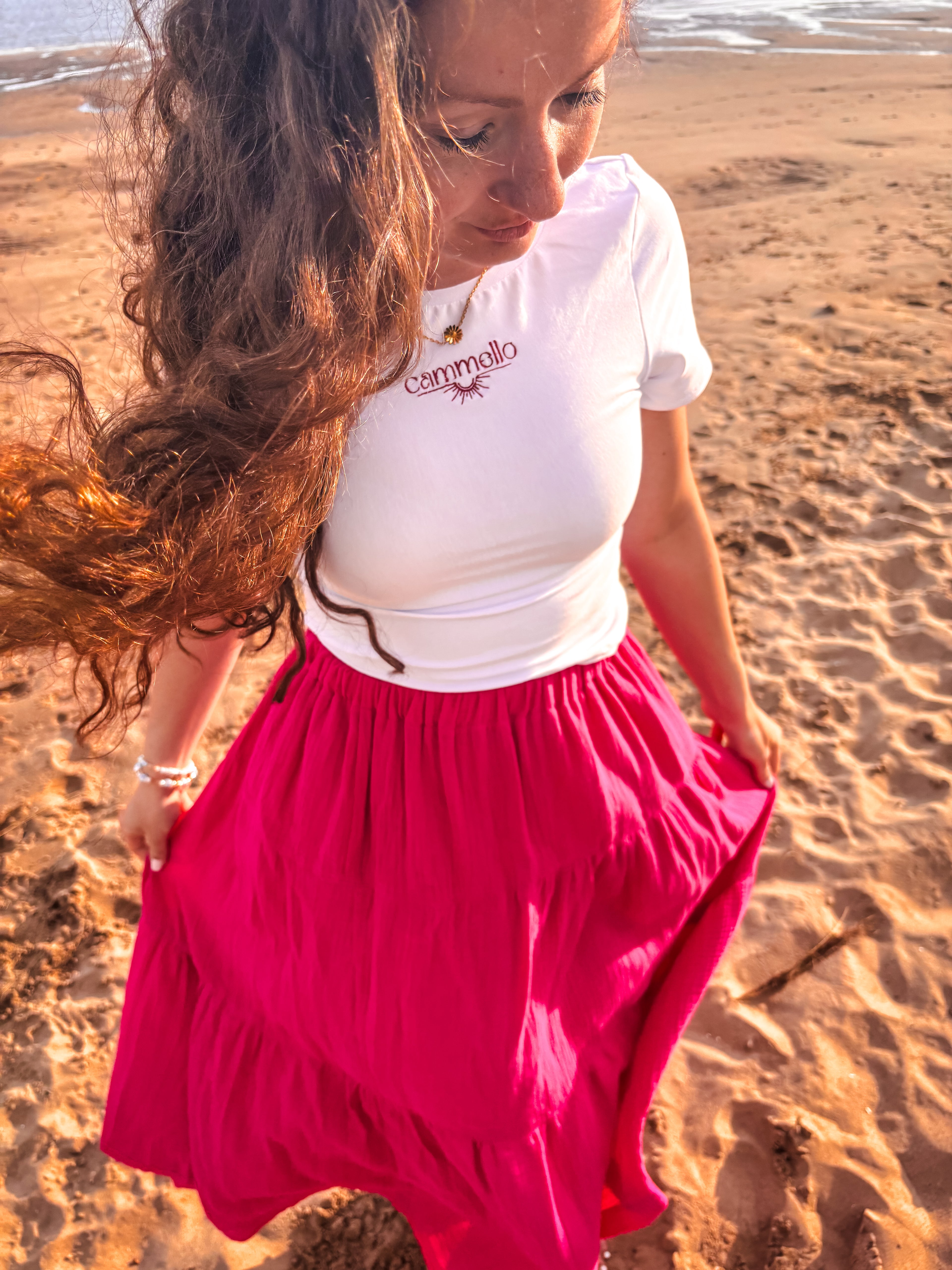 Maxi-Rock aus Musselin