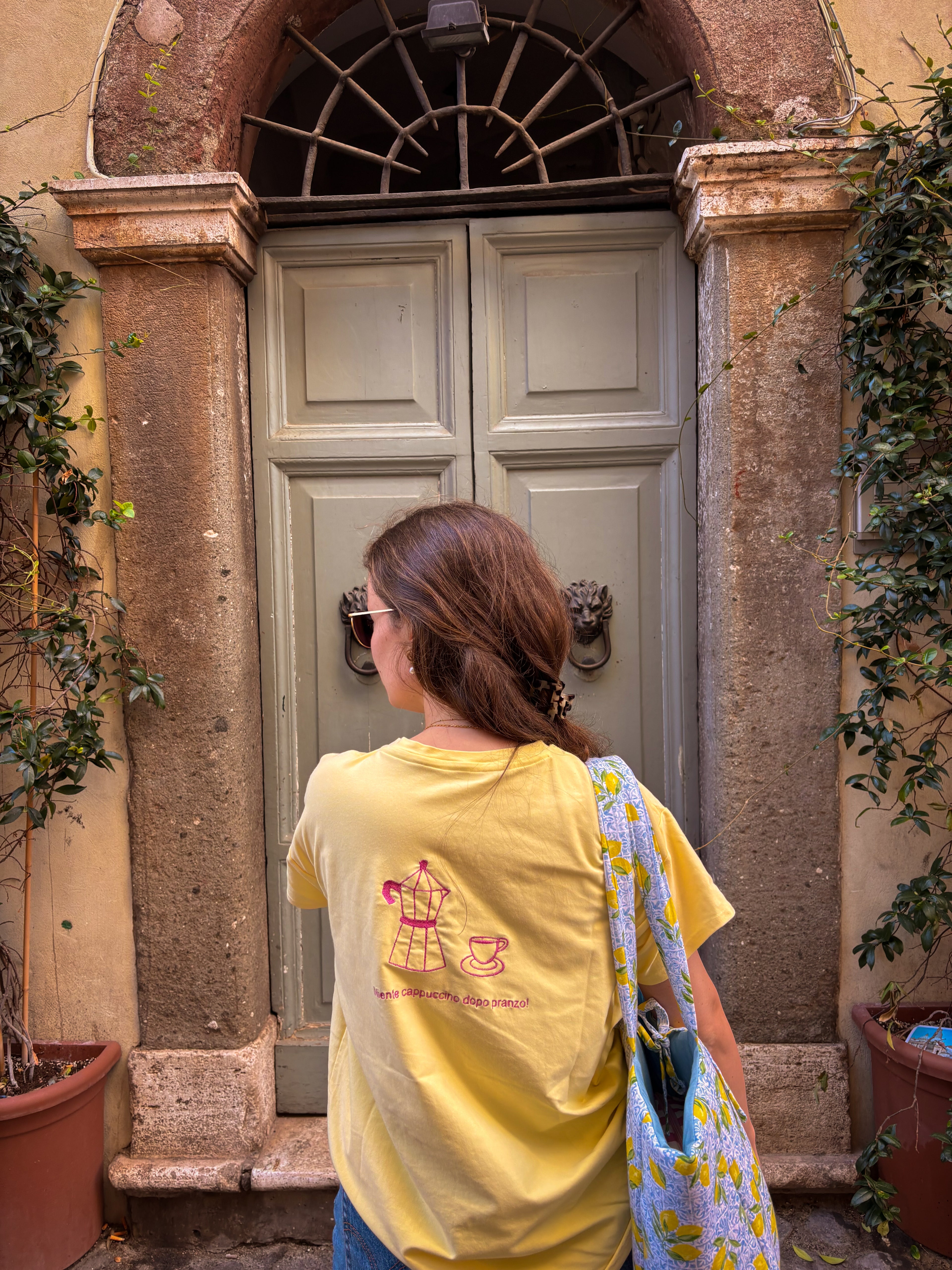 Oversized-Shirt "Ci prendiamo un caffè?"