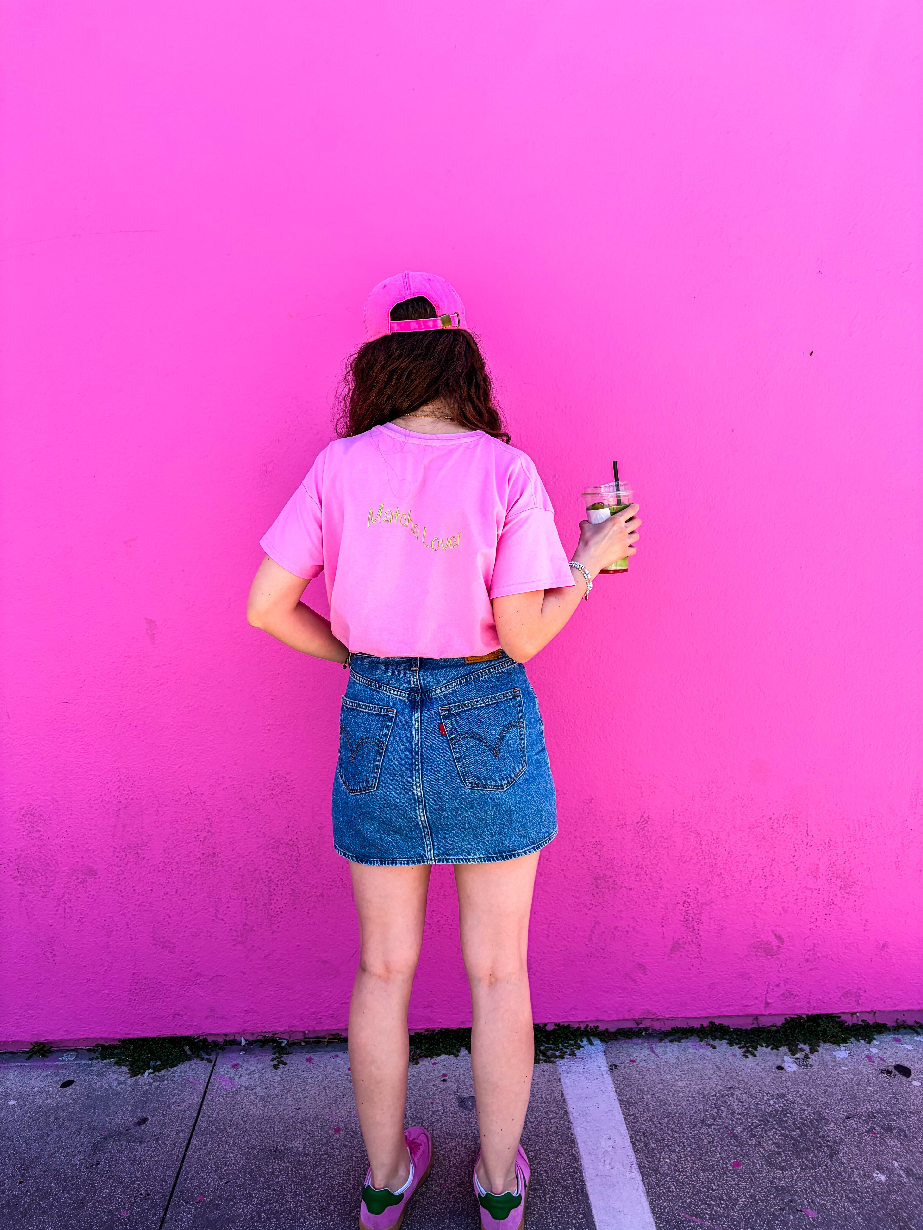Oversized-Shirt "Strawberry Matcha"